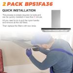 2026 Upgrade Aluminum Range Hood Filter 2 Pack