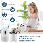 B-D02L/M05 HEPA Replacement Filter, 2 Pack