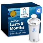 Brita Standard Water Filters for Pitchers - 4 Pack