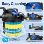 VIVOHOME Pressurized Pond Filter with Light