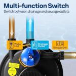 VIVOHOME Pressurized Pond Filter with Light