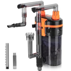 Hygger Quiet Hang-On Aquarium Filter with 3-Stage Filtration
