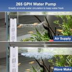 265 GPH 4-in-1 Aquarium Filter for Fish Tanks