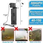 TARARIUM 4-in-1 Aquarium Filter for 55-150 Gallons