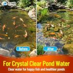 Aquatic Experts Cream COARSE Pond Filter Pad - 2 inch Thick - Bulk Roll Water Garden Filter Pond Media - Made in USA, (12" x 36")