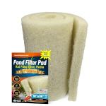 Aquatic Experts Cream COARSE Pond Filter Pad - 2 inch Thick - Bulk Roll Water Garden Filter Pond Media - Made in USA, (18 inch by 36 inch)
