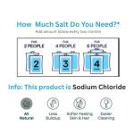 (2 Pack) Water Softener Salt Crystals – Natural High-Purity Salt for Softer Skin, Reduced Buildup, Easy Cleaning – 40 lb Each Bag with Handle, 80 lb Total