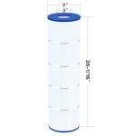 Cryspool® 07077 Filter Compatible with CCP420, Clean and Clear Plus 420, PCC105-PAK4, R173576, 570-0425-07, C-7471, 178584, 817-0106, FC-6470, 4×105 Sq. Ft Pool Filter Cartridges, 4 Pack