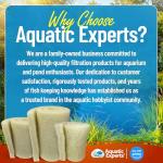 Aquatic Experts Cream COARSE Pond Filter Pad - 2 inch Thick - Bulk Roll Water Garden Filter Pond Media - Made in USA, (12" x 36")