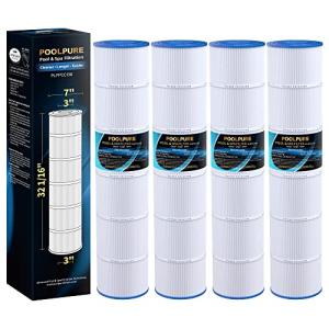 POOLPURE PLFPCC130 Pool Filter Replaces Pentair CCP520, R173578, PCC130, Ultral-A7, Unicel C-7472, Filbur FC-1978, FC-6475, Pentair Clean and Clear Plus 520, 817-0131, 178585, L x OD: 32 1/16"x7"