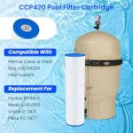 Future Way CCP420 Pool Filter Cartridges Replacement for Pentair Clean & Clear Plus 420, Replace Pentair R173576, Pleatco PCC105-PAK4, 420 sq.ft, 4-Pack