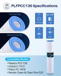 POOLPURE PLFPCC130 Pool Filter Replaces Pentair CCP520, R173578, PCC130, Ultral-A7, Unicel C-7472, Filbur FC-1978, FC-6475, Pentair Clean and Clear Plus 520, 817-0131, 178585, L x OD: 32 1/16"x7"