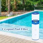 Cryspool® 07077 Filter Compatible with CCP420, Clean and Clear Plus 420, PCC105-PAK4, R173576, 570-0425-07, C-7471, 178584, 817-0106, FC-6470, 4×105 Sq. Ft Pool Filter Cartridges, 4 Pack