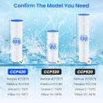 Future Way CCP420 Pool Filter Cartridges Replacement for Pentair Clean & Clear Plus 420, Replace Pentair R173576, Pleatco PCC105-PAK4, 420 sq.ft, 4-Pack