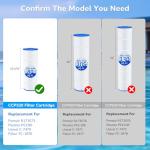 Future Way CCP320 Pool Filter Cartridges Replacement for Pentair Clean & Clear Plus 320, Replace Pleatco PCC80-PAK4, Pentair R173573, 160340, 320 sq.ft, 4 Pack