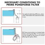 PONDFORSE Canister Filter, External Aquarium Filter Ultra-Quiet Water Circulation Cleaning Machine with Media for Fish Tanks and Aquariums