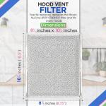Bagean Range Hood Vent Filter 2-Pack 10.5" x 8.75
