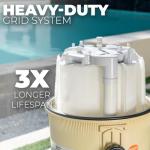 XtremepowerUS Pool Filter for In-Ground Swimming Pool Spa Diatomaceous Earth DE Filter Tank, 48 Square Feet, Compatible Fitting for 263064, 261055