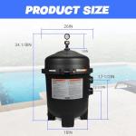 loosoo 36 Square Foot/72 GPM D.E. Pool Filter W3DE3620 Fit for Hayward Pro-Grid Diatomaceous Earth Filter, In-Ground Pools Vertical Grid Assembly 36sq ft, Replace DE3620