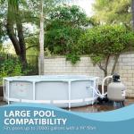 XtremepowerUS 19" Sand Filter 1.5HP Pump 4500 GPH Swimming Pumps System & Filters Combo Set Multi-Port Valve, for Domestic and Commercial Pools up to 18,000 Gallons Pool