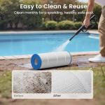 Future Way CCP320 Pool Filter Cartridges Replacement for Pentair Clean & Clear Plus 320, Replace Pleatco PCC80-PAK4, Pentair R173573, 160340, 320 sq.ft, 4 Pack