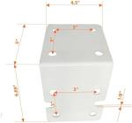 CFS – 1 Pack Heavy Duty Mounting Bracket for 10" and 20" Water Filter Housing Compatible with 244047, 150578, MC-1A, 150061, FM-25W Models – Whole House Metal Mounting Bracket – White