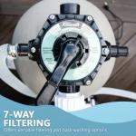 XtremepowerUS 19" Sand Filter 1.5HP Pump 4500 GPH Swimming Pumps System & Filters Combo Set Multi-Port Valve, for Domestic and Commercial Pools up to 18,000 Gallons Pool