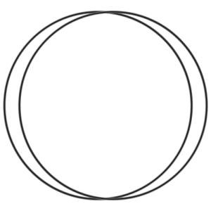 Showingo O-Ring Gasket Seals Replacement for Gamma2 Vittles Vault 9" lids Oil and Grease Resistant Buna-N Material(Pack of 2)