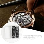 Darlingao 180 Pcs O Ring Watch Gasket Kit, 18 Sizes Rubber Seal O Rings 16–30mm, Waterproof Watch Back Case Gaskets for Watch Repair Replacement