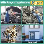 XBVV 95 PCS 12 Sizes Premium A/C Conditioning System Compressor Gasket Seal, Automotive Air Conditioning Compressor Port Seal Gasket Kit Bonded Gasket Seal Assortment Set