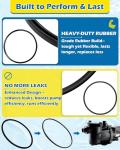 IWIWE R0446200 Lid Seal Gasket & O-Ring Compatible with Jandy JEP, SHPF, SHPM and SWF Swimming Pool Pump & Spa Pump Replacement -1 Set(2008-Current)
