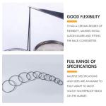 Darlingao 180 Pcs O Ring Watch Gasket Kit, 18 Sizes Rubber Seal O Rings 16–30mm, Waterproof Watch Back Case Gaskets for Watch Repair Replacement