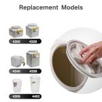 Showingo O-Ring Gasket Seals Replacement for Gamma2 Vittles Vault 9" lids Oil and Grease Resistant Buna-N Material(Pack of 2)