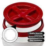 Showingo O-Ring Gasket Seals Replacement for Gamma2 Vittles Vault 9" lids Oil and Grease Resistant Buna-N Material(Pack of 2)