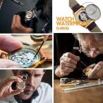 Darlingao 180 Pcs O Ring Watch Gasket Kit, 18 Sizes Rubber Seal O Rings 16–30mm, Waterproof Watch Back Case Gaskets for Watch Repair Replacement