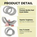Blender O-Ring Gasket Seal Rubber Sealing O-Gasket Rings, Replacement for Hamilton Beach (Pack of 3)
