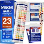 23-in-1 Home Drinking Water Testing Kit - 155 Strips,Tap and Well Water Test Kit for Hardness, Lead, Iron, Copper, Chlorine, Fluoride