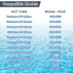 Beendou 6541-397 Pool Spa Filter Cartridge,Compatible with Sundance Spa Filter 880 Series, Outer Filter # 6473-165 with Inner Filter # 6473-164,80 sq,880 Spa Filter,Sundance 880 Spa Filter