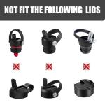 Greant 6 PCS Rubber Seal Fits Hydro Flask Wide Mouth Flex Caps, O Ring for Hydroflask Wide Flex Straw Cap, 2.2 inches Water Bottle Gasket Replacement