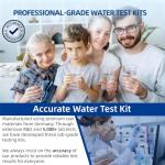 HYCHEK 21 in 1 Accurate Drinking Water Testing Kits, 145 Strips + 4 Bacteria Tests, Well and Tap Water Test Kit, Home Test Strips for Lead, Fluoride, Chlorine, Hardness, pH, Iron, Copper, and More