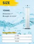 Yoozell YZ686E. Pool and Spa Replacement Filter Cartridge Replaces for Unicel-7495 FC-1296 PA126 Hayward CX1260RE Darlly 71253 4Pack