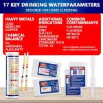 23-in-1 Home Drinking Water Testing Kit - 155 Strips,Tap and Well Water Test Kit for Hardness, Lead, Iron, Copper, Chlorine, Fluoride