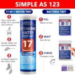 23-in-1 Home Drinking Water Testing Kit - 155 Strips,Tap and Well Water Test Kit for Hardness, Lead, Iron, Copper, Chlorine, Fluoride