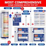 23-in-1 Home Drinking Water Testing Kit - 155 Strips,Tap and Well Water Test Kit for Hardness, Lead, Iron, Copper, Chlorine, Fluoride