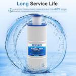 Beendou 6541-397 Pool Spa Filter Cartridge,Compatible with Sundance Spa Filter 880 Series, Outer Filter # 6473-165 with Inner Filter # 6473-164,80 sq,880 Spa Filter,Sundance 880 Spa Filter