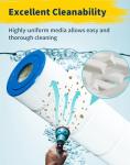 Yoozell YZ686E. Pool and Spa Replacement Filter Cartridge Replaces for Unicel-7495 FC-1296 PA126 Hayward CX1260RE Darlly 71253 4Pack