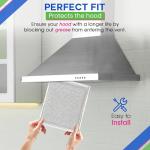 Bagean Range Hood Vent Filter 2-Pack 10.5" x 8.75