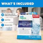 Safe Home® 14-in-1 DIY Drinking Water Test Kit – Includes The #1 Selling Lead & Bacteria Test Kits + 12 Additional Parameters – City Tap or Well Water – 302 Total Tests