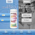 Umlecoa 16 in 1 Premium Water Test Kit - 125 Home Water Quality Test Strips for Well and Tap Test Kit - Testing for pH, Hardness, Chlorine, Lead, Iron, Copper, Nitrate, Nitrite, etc