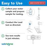 Safe Home® 14-in-1 DIY Drinking Water Test Kit – Includes The #1 Selling Lead & Bacteria Test Kits + 12 Additional Parameters – City Tap or Well Water – 302 Total Tests